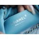 Chanel 23A 22Mini Bag, Light Blue with Silver Hardware, Calfskin  