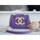 Chanel 24C Retro Large Logo Messenger Bag, Purple  