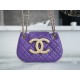 Chanel 24C Retro Large Logo Messenger Bag, Purple  