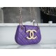 Chanel 24C Retro Large Logo Messenger Bag, Purple  