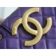 Chanel 24C Retro Large Logo Messenger Bag, Purple  