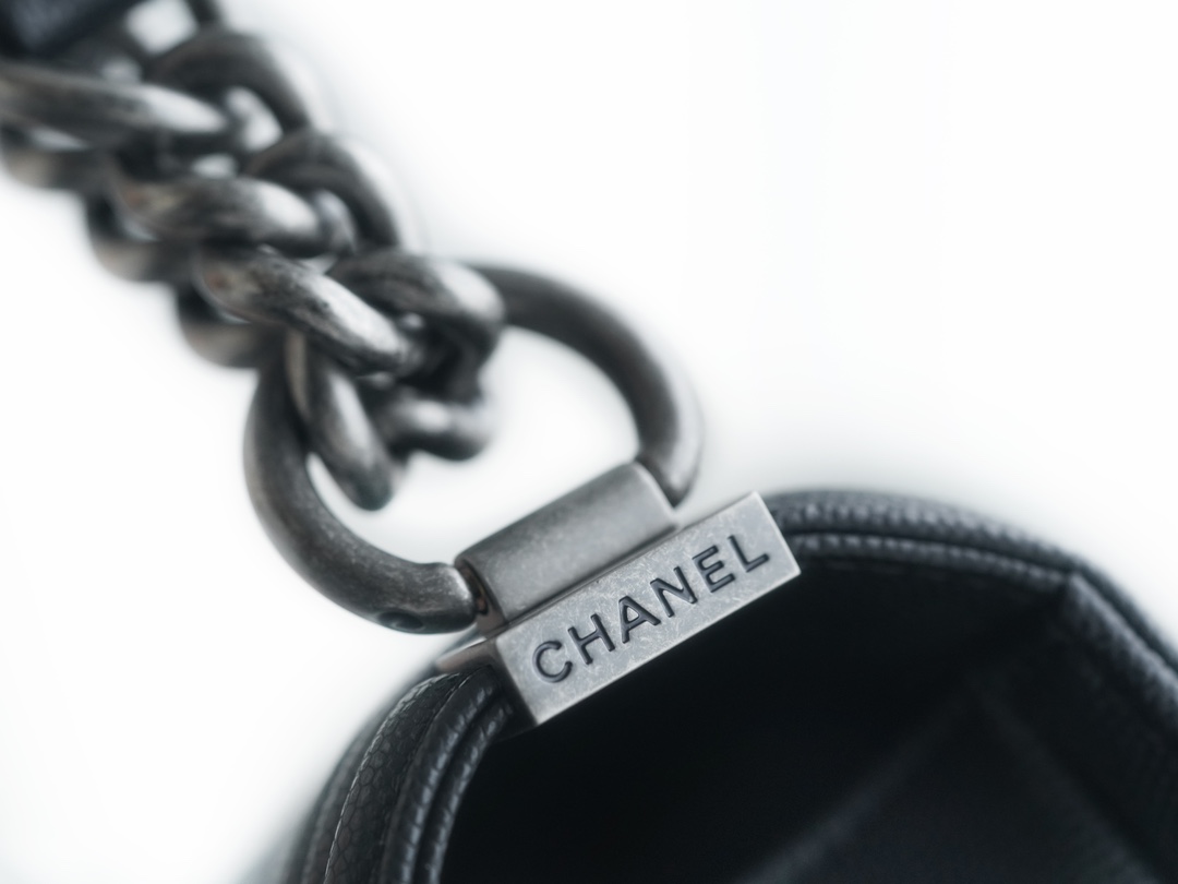 Chanel Leboy Small Quilted, Black and Silver  