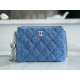 Chanel 23P Heart Adjustable Denim HoBo Bag  