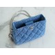 Chanel 23P Heart Adjustable Denim HoBo Bag  