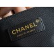 Chanel Leboy Large Quilted, Black and Gold, Medium  