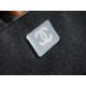 Chanel Leboy Large Quilted, Black and Silver, Medium, Caviar Calfskin  