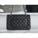 Classic Flap Bag, Black Lambskin with Silver Hardware, Small  