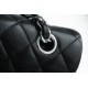 Classic Flap Bag, Black Lambskin with Silver Hardware, Small  