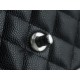 Classic Flap Bag, Medium, Black with Silver Hardware, Caviar Calfskin  