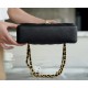 Classic Flap Bag, Black and Gold, Small, Calfskin  