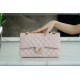 Classic Flap Bag, Large Quilted, Cherry Blossom Pink, Calfskin  