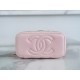 Chanel 23K Rhinestone Handle Long Box, Pink, Calfskin  