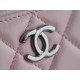 Chanel 23K Rhinestone Handle Long Box, Pink, Calfskin  