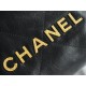 Chanel 23S 22Mini Pearl Chain Bag, Black, Wrinkled Calfskin