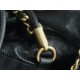 Chanel 23S 22Mini Pearl Chain Bag, Black, Wrinkled Calfskin