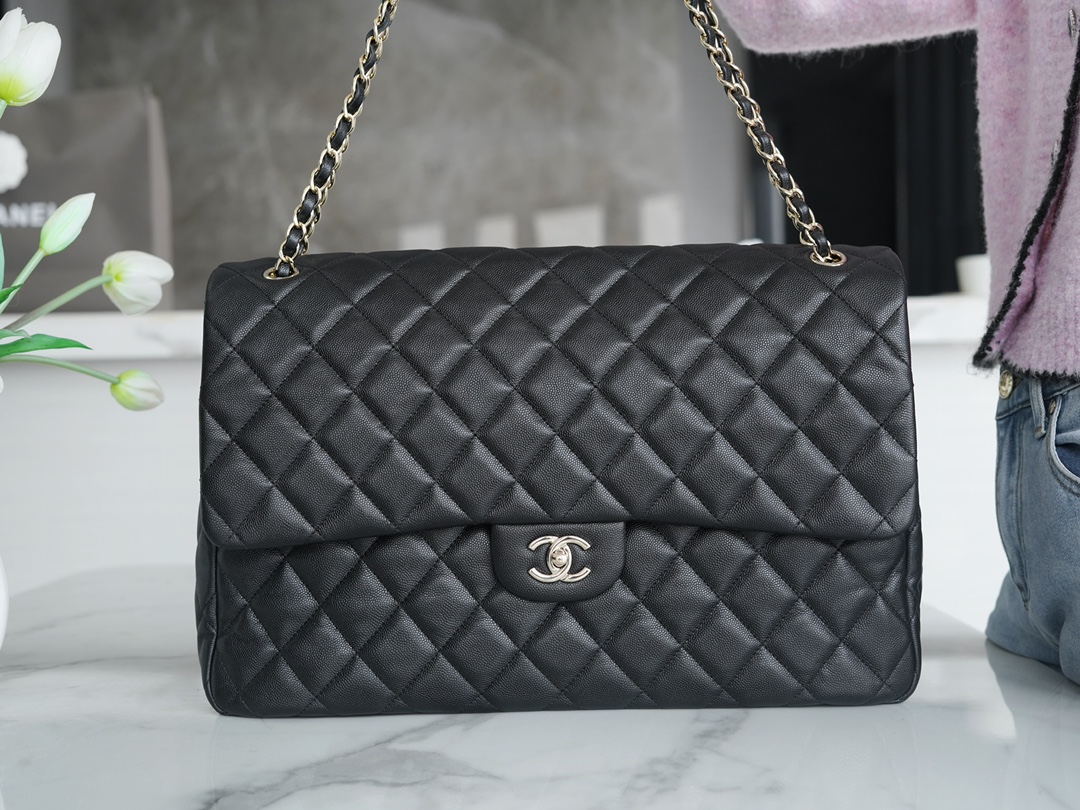 Chanel 24C, Black, Caviar Calfskin  