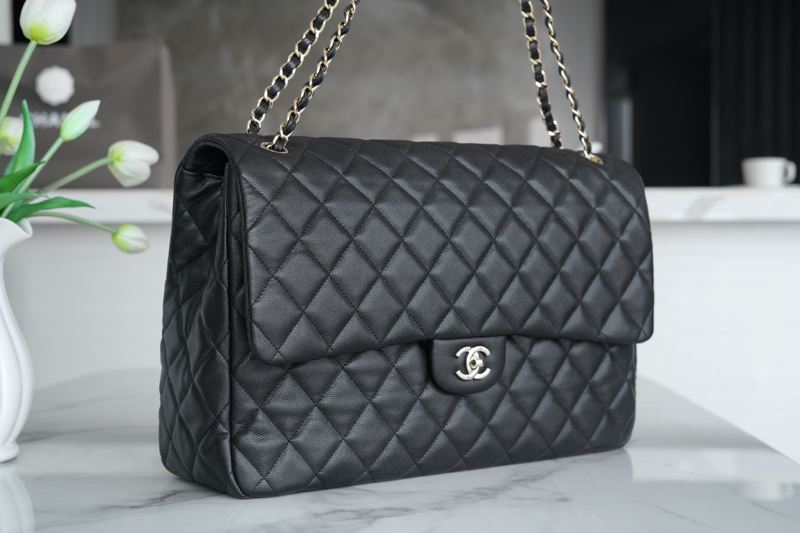 Chanel 24C, Black, Caviar Calfskin  