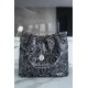 Chanel 23K Fall/Winter Camellia 22 Bag, Medium, Camellia with Fine Rhinestone Print Limited Edition  