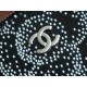 Chanel 23K Fall/Winter Camellia 22 Bag, Medium, Camellia with Fine Rhinestone Print Limited Edition  