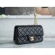 Chanel 23S Camellia Mini Flap Bag, Black  