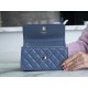 Chanel 23K New Rhinestone Handle Accordion Bag, Misty Blue, Calfskin  