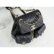 Chanel 23P New Duma Backpack, Mini, Black Calfskin  