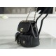 Chanel 23P New Duma Backpack, Mini, Black Calfskin  