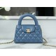 Chanel 23K Kelly Handle Bag, Light Blue, Large  