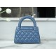 Chanel 23K Kelly Handle Bag, Light Blue, Large  