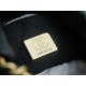 Chanel 23A 22 Mini Bag, Black and Gold, Calfskin