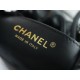 Chanel 23A 22 Mini Bag, Black and Gold, Calfskin