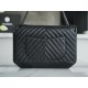 Chanel Large, Black V-Calfskin  