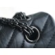 Chanel Large, Black V-Calfskin  