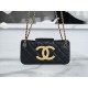 Chanel 24C Vintage Large Logo Baguette Bag, Original Lambskin  