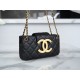 Chanel 24C Vintage Large Logo Baguette Bag, Original Lambskin  