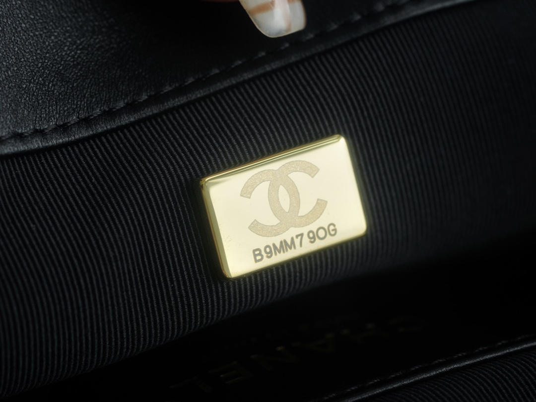 Chanel 24C Vintage Large Logo Baguette Bag, Original Lambskin  