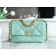 Chanel 19 Bag, Small, Light Green, Lambskin Series  