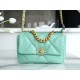 Chanel 19 Bag, Small, Light Green, Lambskin Series  