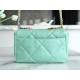 Chanel 19 Bag, Small, Light Green, Lambskin Series  