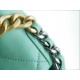 Chanel 19 Bag, Small, Light Green, Lambskin Series  