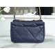 Chanel 19 Bag, Small, Navy Blue, Lambskin  