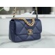 Chanel 19 Bag, Small, Navy Blue, Lambskin  