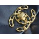 Chanel 19 Bag, Small, Navy Blue, Lambskin  