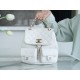 Chanel 23P Duma Backpack, Large, White Calfskin  