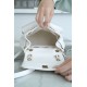 Chanel 23P Duma Backpack, Large, White Calfskin  