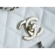 Chanel 23P Duma Backpack, Large, White Calfskin  