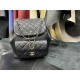 Chanel 23C Duma Backpack, Large, Black Calfskin  