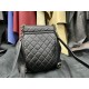 Chanel 23C Duma Backpack, Large, Black Calfskin  