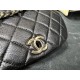 Chanel 23C Duma Backpack, Large, Black Calfskin  