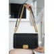 Chanel Leboy Small Ball Pattern, Black and Gold  